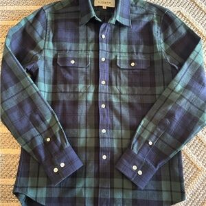Men's Casual Plaid Button-Down Shirt